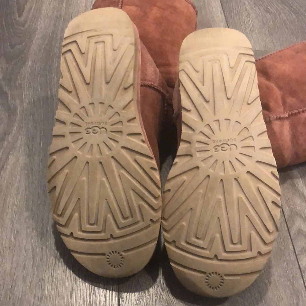 Ugg Plum Wine Tall Classic Boots, size 8
